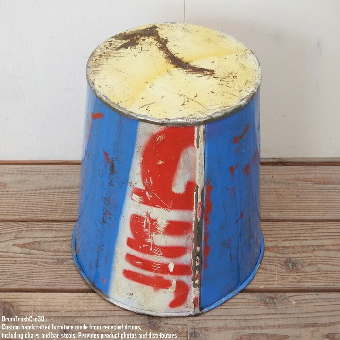 楽天市場】ドラム缶をリメイクした ゴミ箱 30cm D スチール製