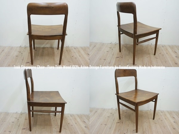 楽天市場】チーク無垢材 シンガポールチェア ダイニングチェア チーク
