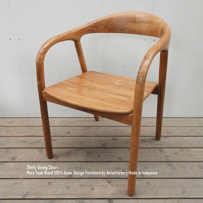 楽天市場】オールドチーク 無垢材 シェリーダイニングチェア アーム