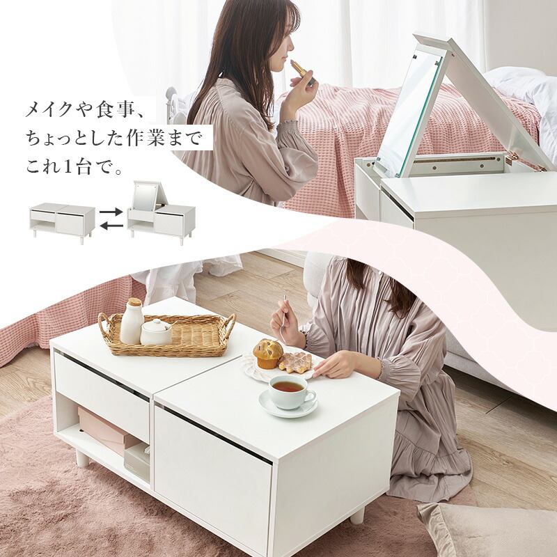 楽天市場】【エントリー最大P4倍＆クーポン有】ドレッサーテーブル 幅