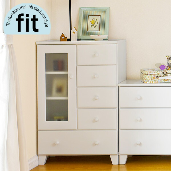 楽天市場】【完成品】 キャビネット 白 ホワイト【-fit-フィット
