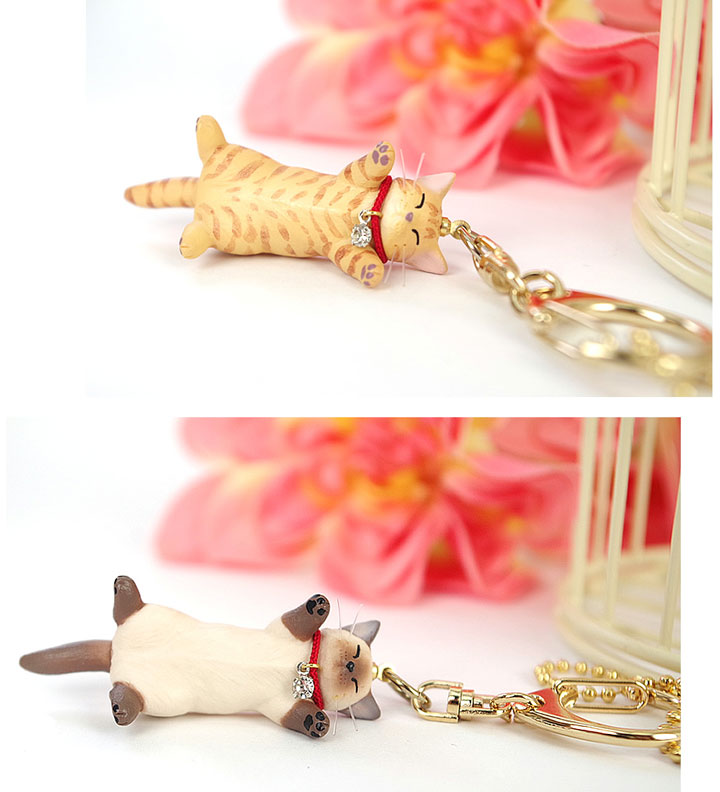 楽天市場】猫 キーホルダー necodon 夢みるにゃん 日本製 ハンドメイド