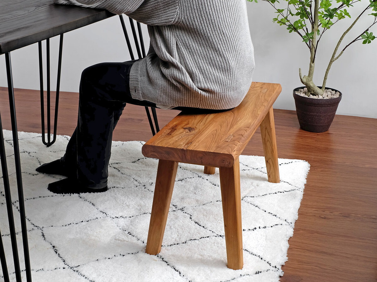 楽天市場】古材ベンチ 80cm幅 スツール ウッドベンチ ダイニングベンチ