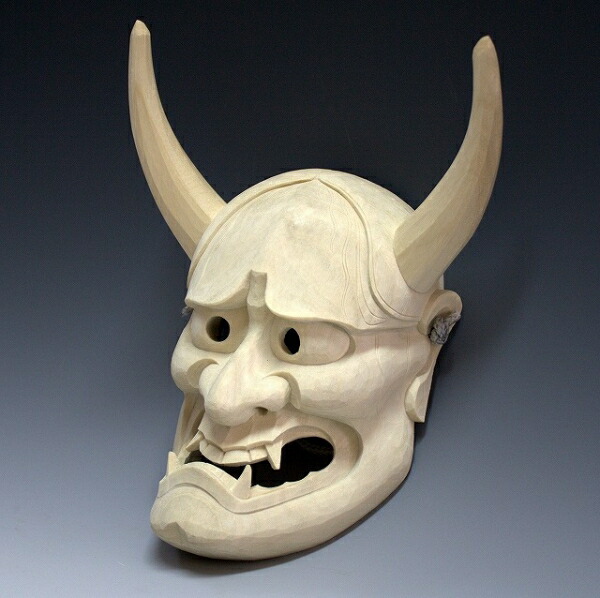 楽天市場】楠面 般若面 木彫り 能面 お面 壁掛け用 [Ryusho] : 龍祥本舗