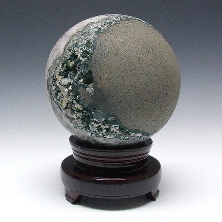 楽天市場】アメジスト ジオード球 ブラジル産 木製台付き 球 丸玉