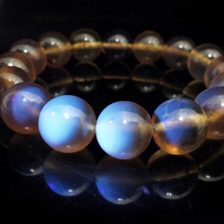 楽天市場】バーマイトアンバー（ブルーアンバー） ブレスレット 13mm玉