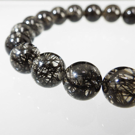 楽天市場】高品質ブラックルチルクォーツ(ブラックトルマリンイン