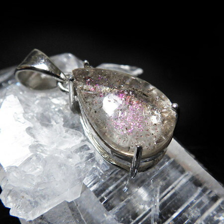 楽天市場】ピンクファイヤークォーツ ペンダントトップ ブラジル産