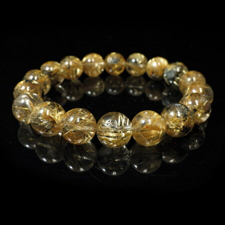 楽天市場】ヘマタイトルチルクォーツ ブレスレット 11mm玉×18個 内周