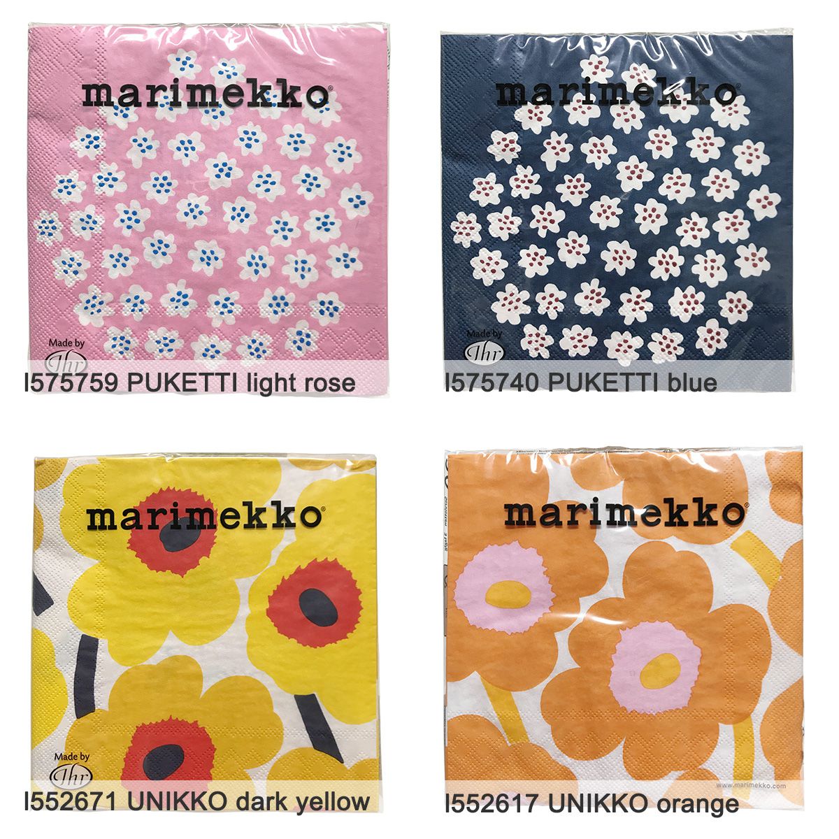 楽天市場】マリメッコ marimekko 送料無料 ペーパーナプキン2点セット