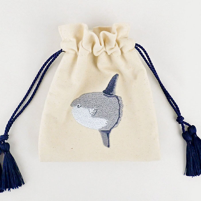 楽天市場】FLAPPER フラッパー アニマル刺繍 巾着ポーチ /巾着袋 巾着