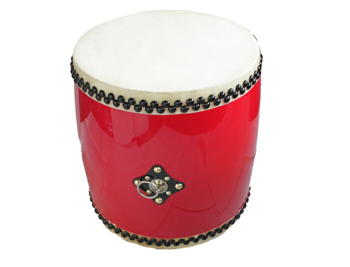 楽天市場】大太鼓(大) 赤牛皮 直径39c×高さ42cm エイサー用バチ1本付き