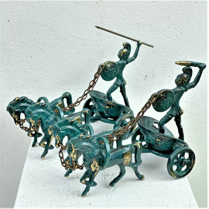 楽天市場】ギリシャ輸入【ギリシャ青銅 英雄アキレスと戦車】ブロンズ