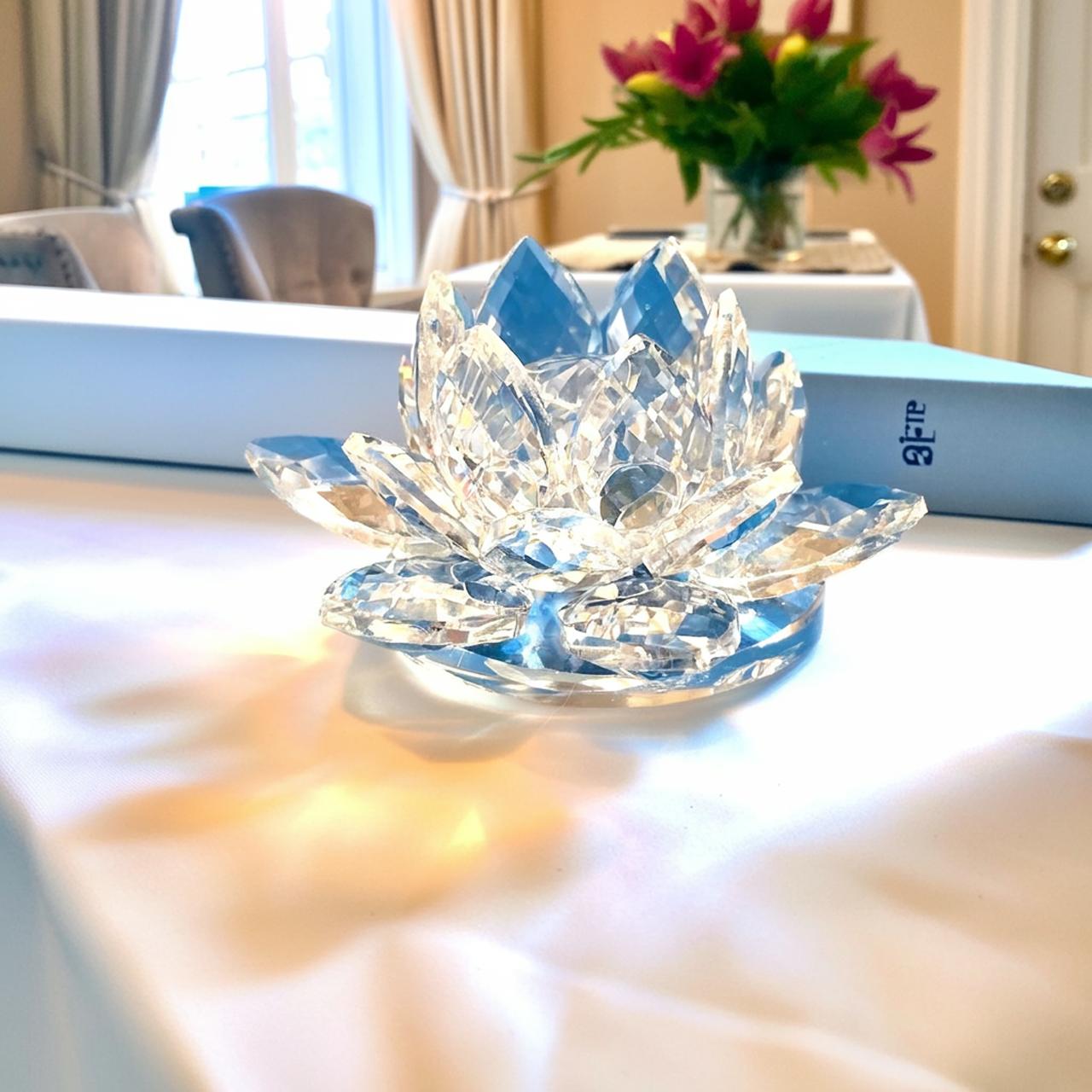 楽天市場】高品質☆高純度☆天使の輝き☆【クリスタル蓮の花 大サイズ