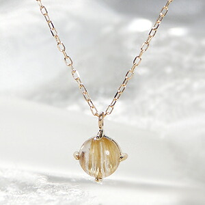 楽天市場】k18YG ルチルクォーツ ネックレス ジュエリー アクセサリー