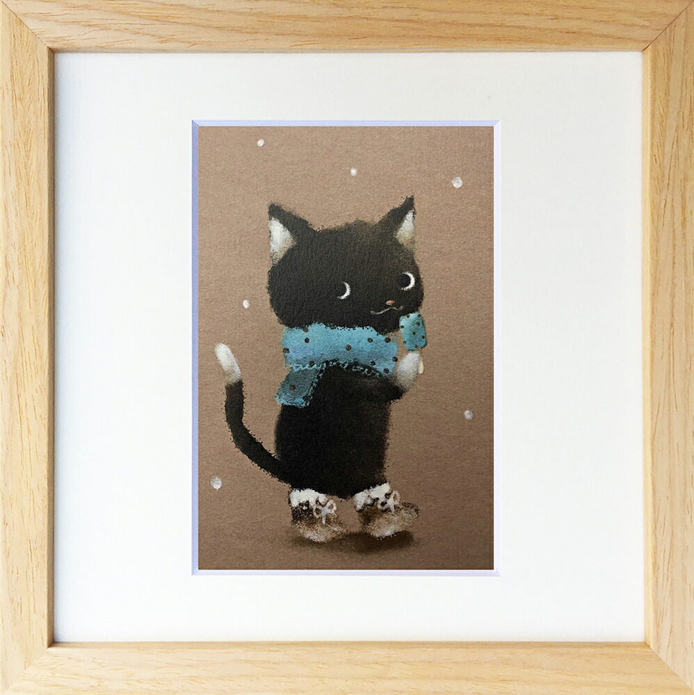 楽天市場】絵画 菜生(nao) 200シリーズ 猫 冬のチョコミント