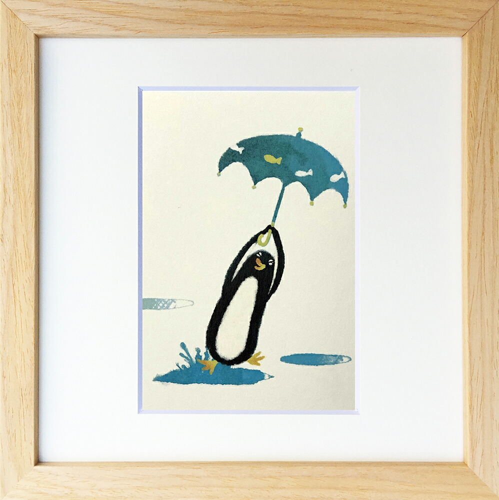 楽天市場】絵画 菜生(nao) 200シリーズ ペンギン わっひょ