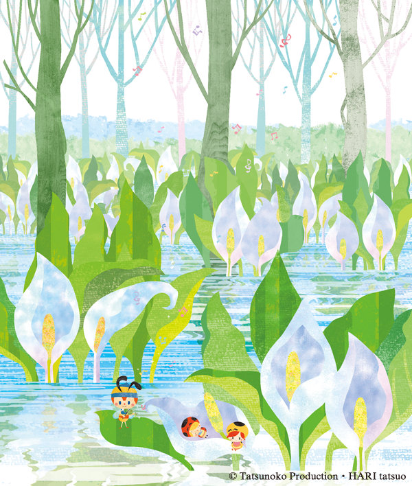 楽天市場】絵画 昆虫物語みなしごハッチ 水芭蕉、雪解に咲く白い妖精