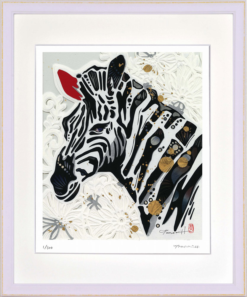 楽天市場】絵画 平石 智美 シマウマ インテリア 壁 に飾る絵 切り絵