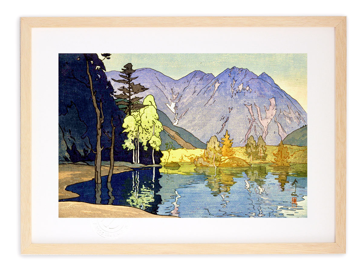 楽天市場】版画 絵画 名画 日本画 日本アルプス十二題 穂高山 吉田博