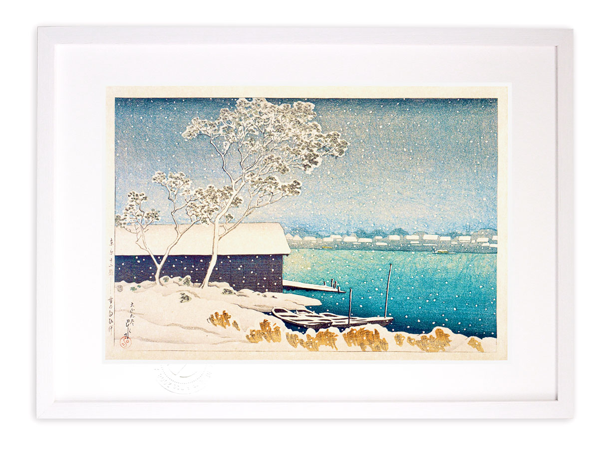 楽天市場】川瀬巴水 版画 絵画 名画 日本画 ＜東京十二題＞雪の白ひげ