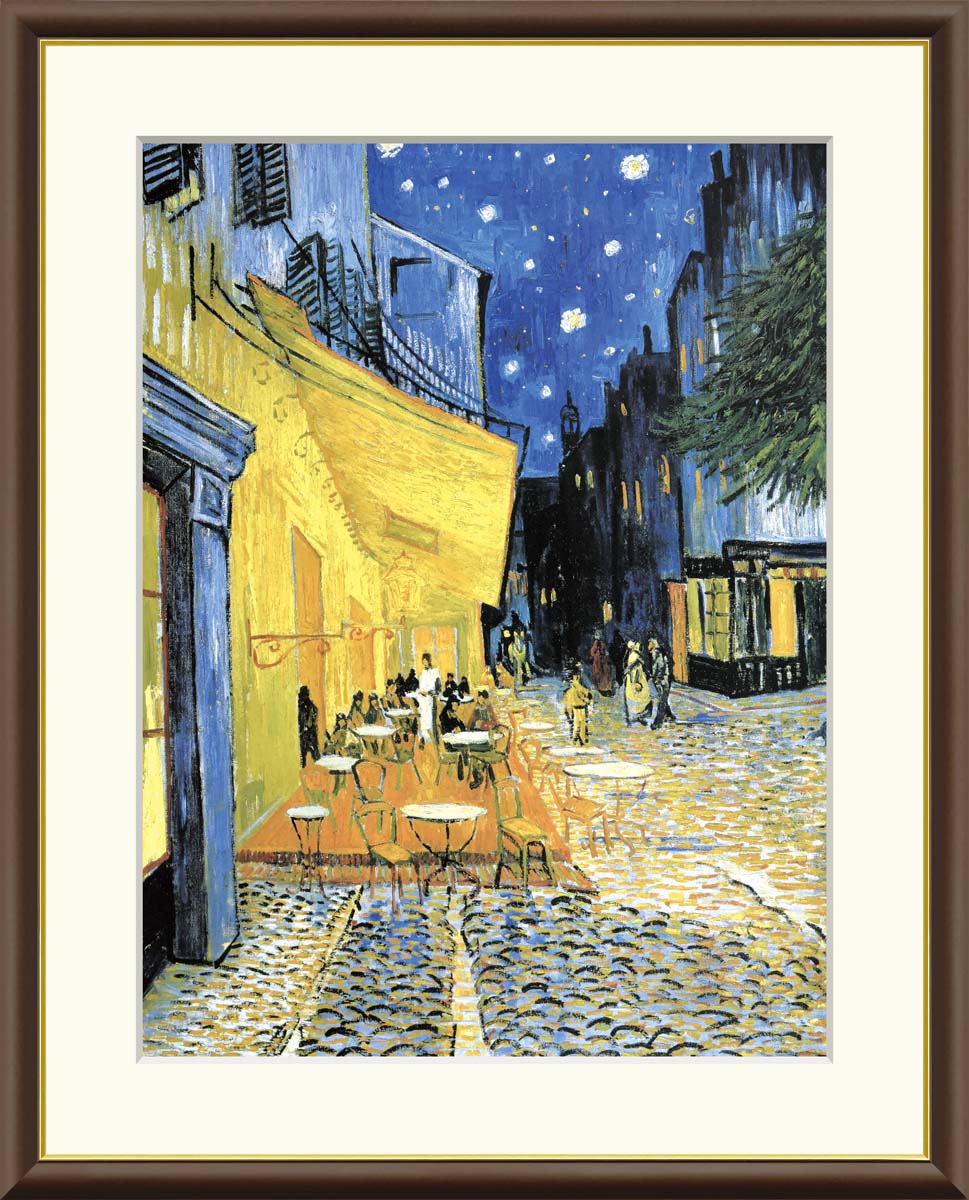 楽天市場】名画 油絵 夜のカフェテラス ゴッホ 手彩仕上 高精細巧芸画