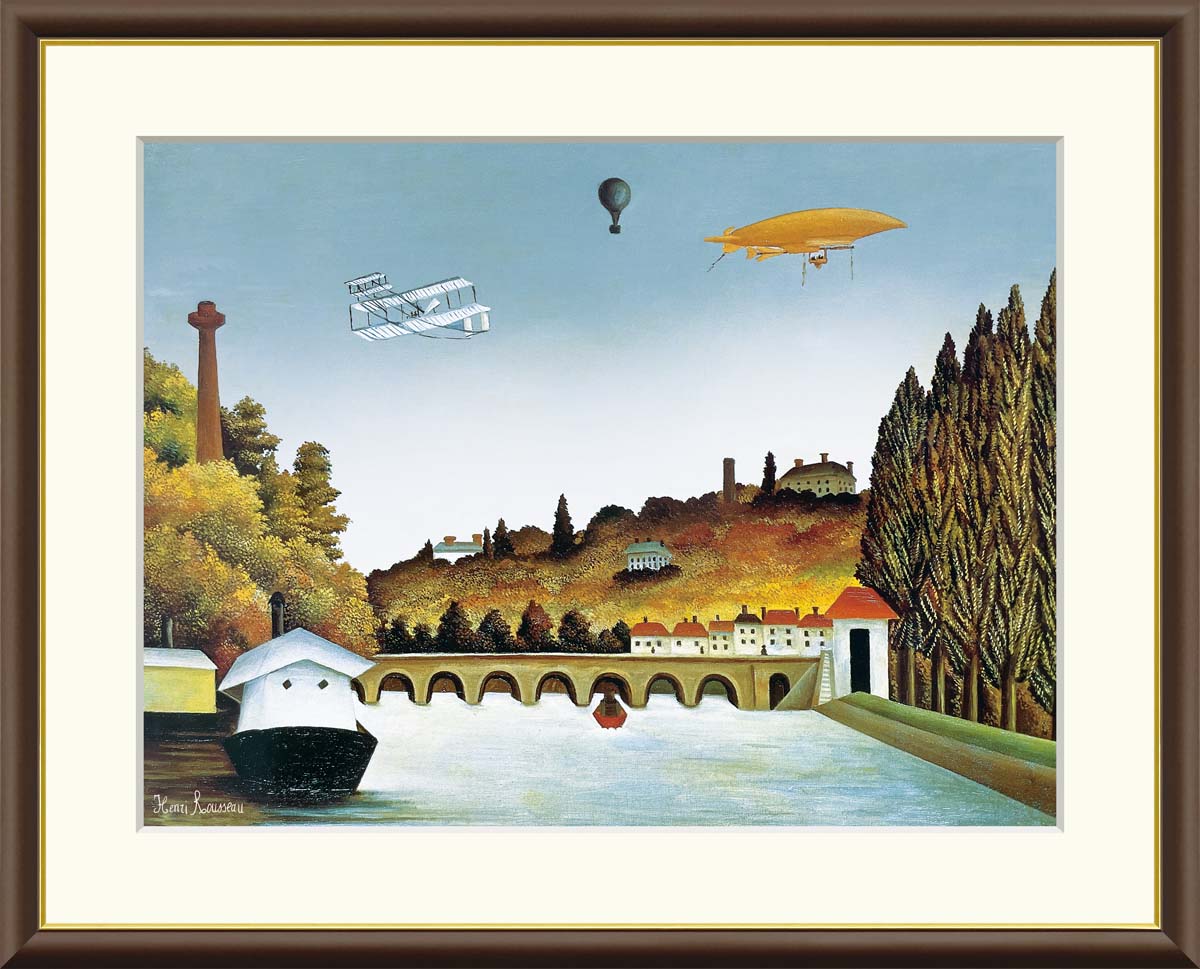 楽天市場】10年保証 名画 油絵 セーブル橋の眺め アンリ・ルソー 手彩