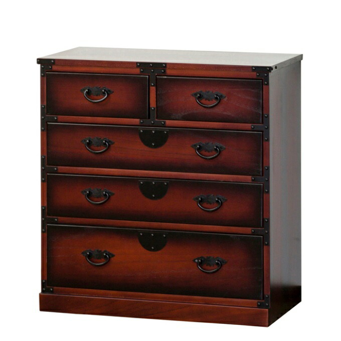 楽天市場】＼本日ポイント5倍／民芸調 引出箪笥（たんす）64734 和風