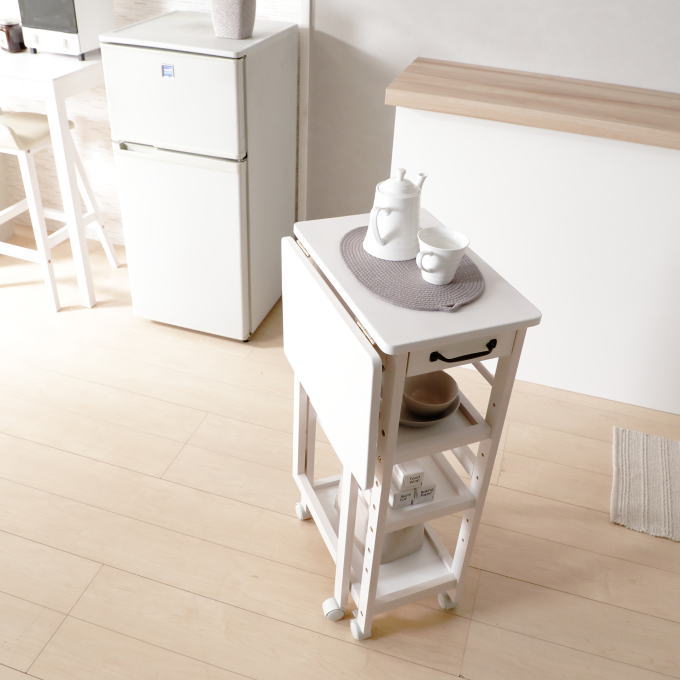 楽天市場】＼本日ポイント5倍／キッチンワゴン バタフライ テーブル