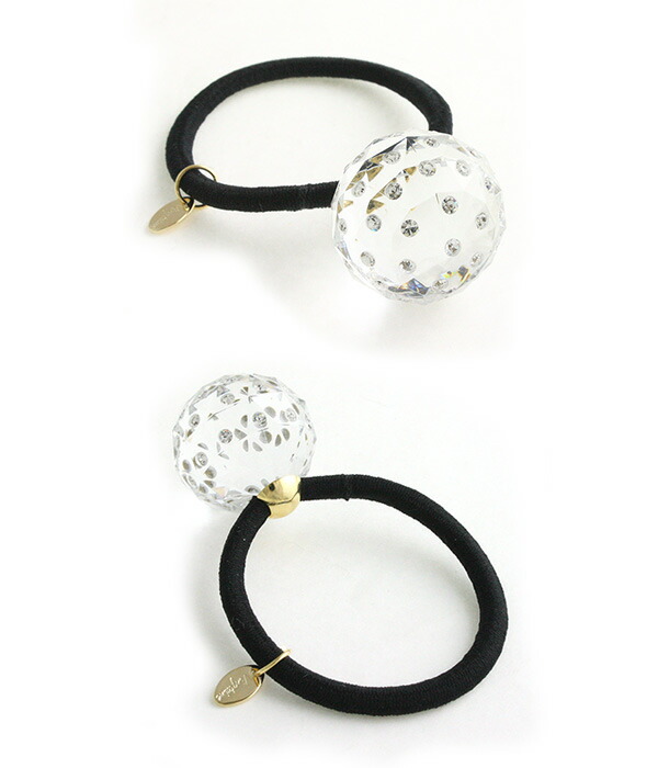 楽天市場】ヘアゴム クリアボール スワロフスキー 春夏 キラキラ