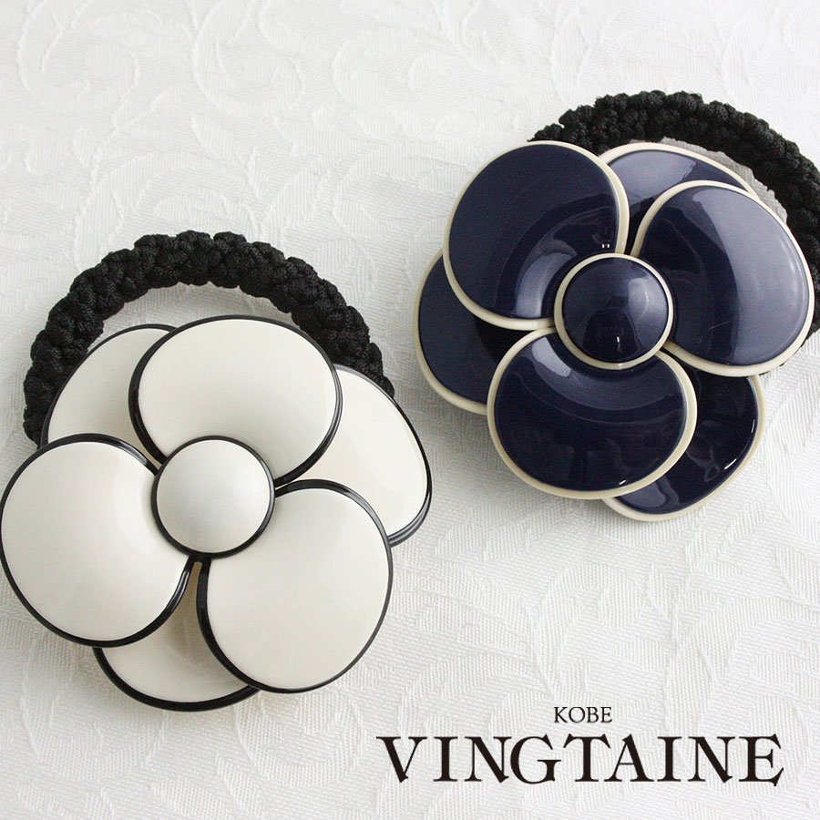 楽天市場】ヘアゴム カメリア エナメル調 ベーシック フラワー