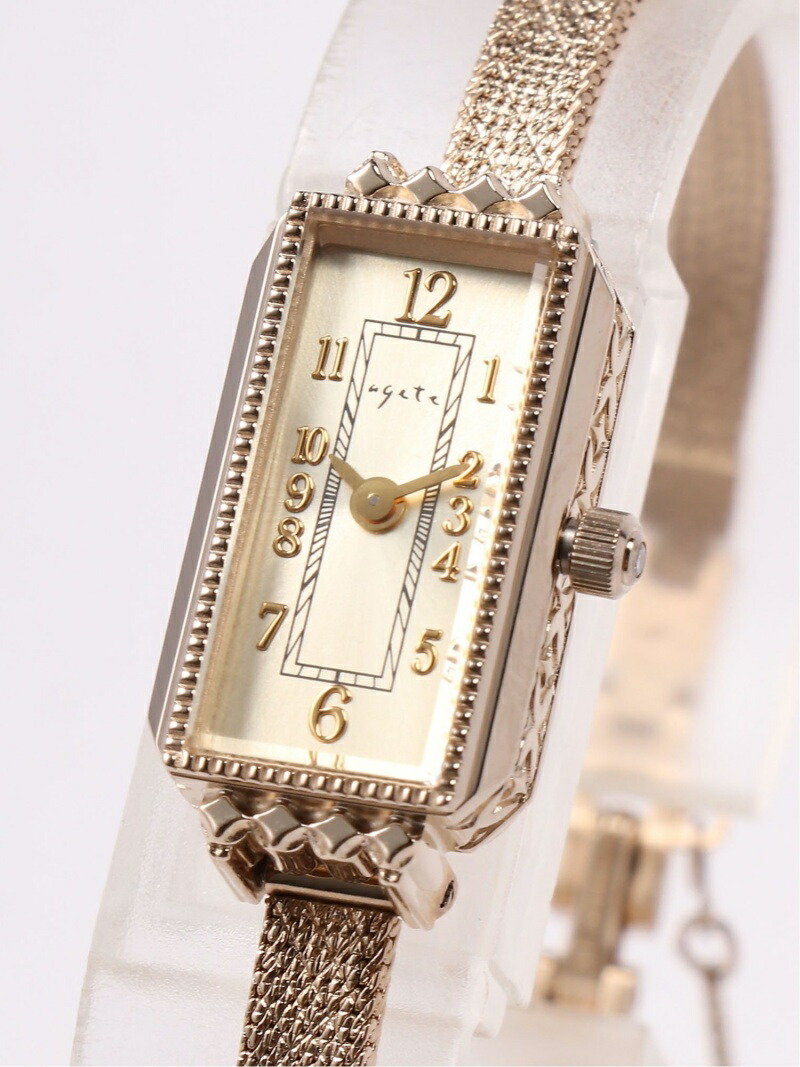 楽天市場】スクエアフェイスウォッチ 【AGETENO.26YG時計】 agete