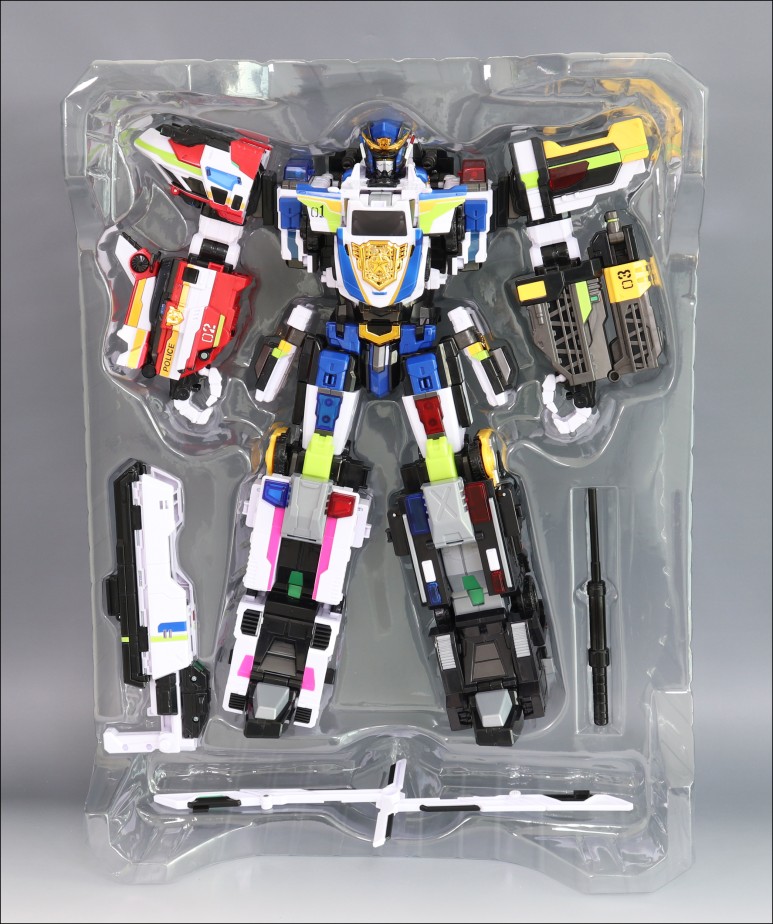 楽天市場】☆配送無料☆JUSTICE TITAN 最強警察 5段合体ロボット ミニ