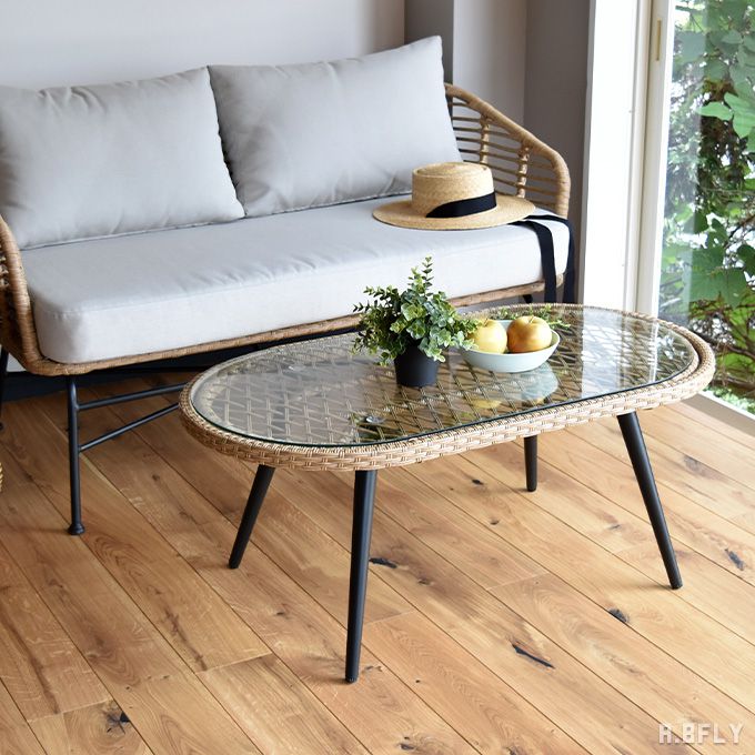 楽天市場】リビングテーブル 楕円形 センターテーブル ソファテーブル