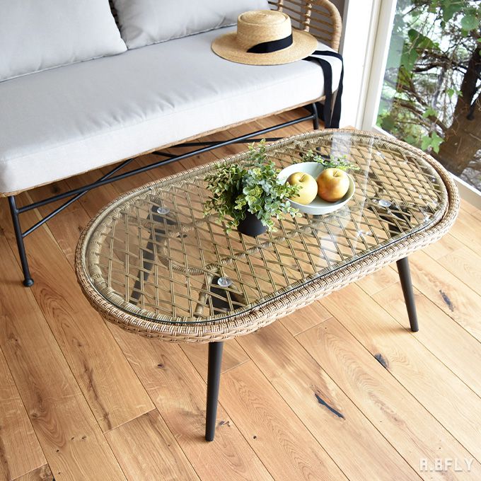 楽天市場】リビングテーブル 楕円形 センターテーブル ソファテーブル