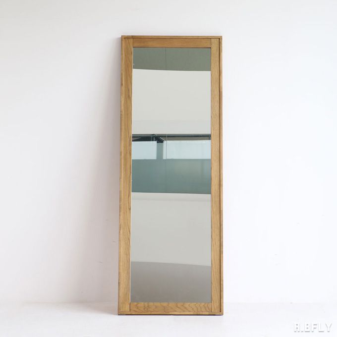 楽天市場】ミラー 鏡 姿見 天然木 ビンテージ ウッド 木製 レトロ