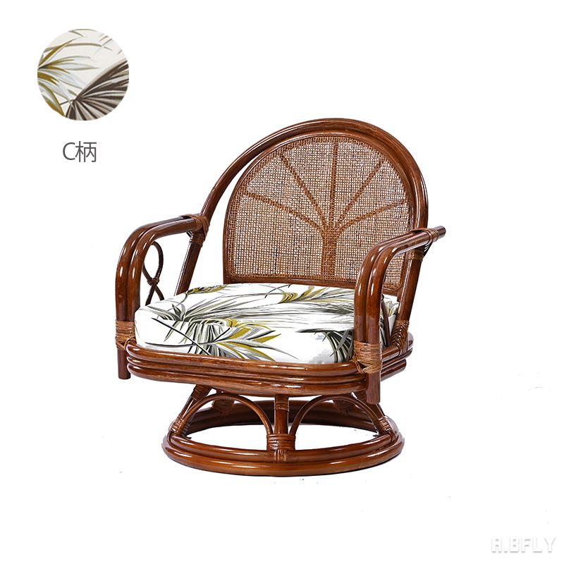 楽天市場】ラタン回転チェア 座面高28cm ローチェア ミドルタイプ ロー