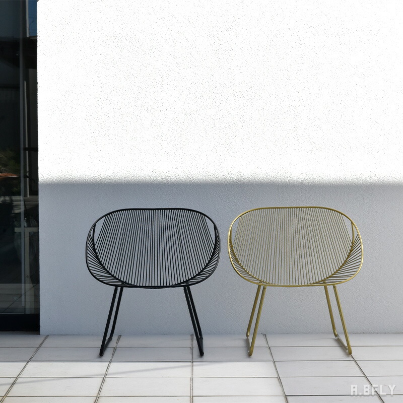 楽天市場】ワイヤーチェア ラウンジチェアー 椅子 リビング イス