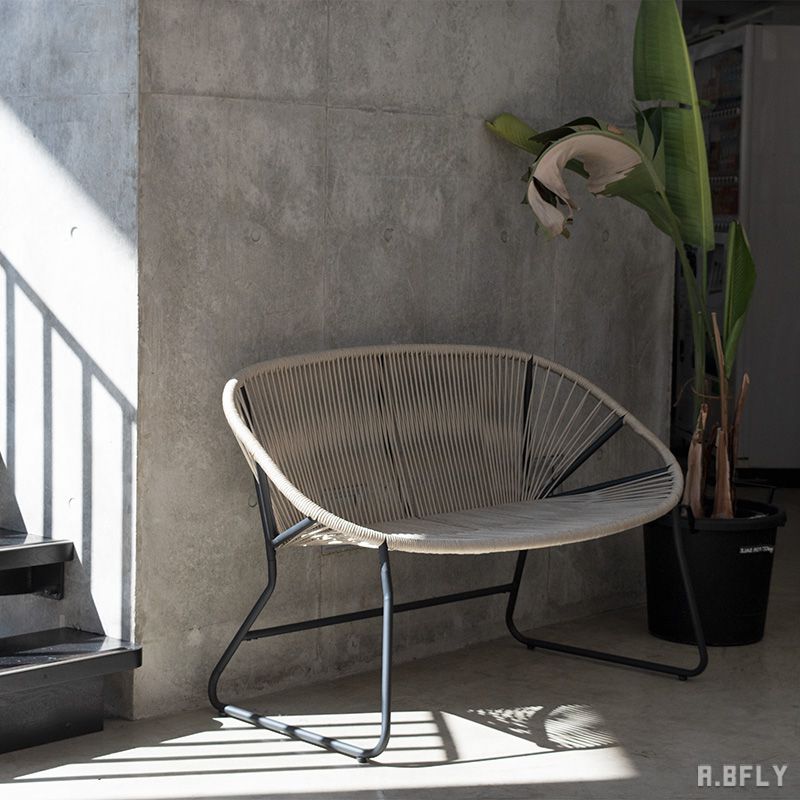 楽天市場】ロープチェア 1P/2P ラウンジチェアー 椅子 ダイニング