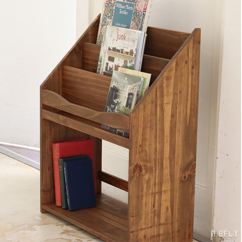 楽天市場】【最大6,000円クーポン配布中】木製 マガジンラック