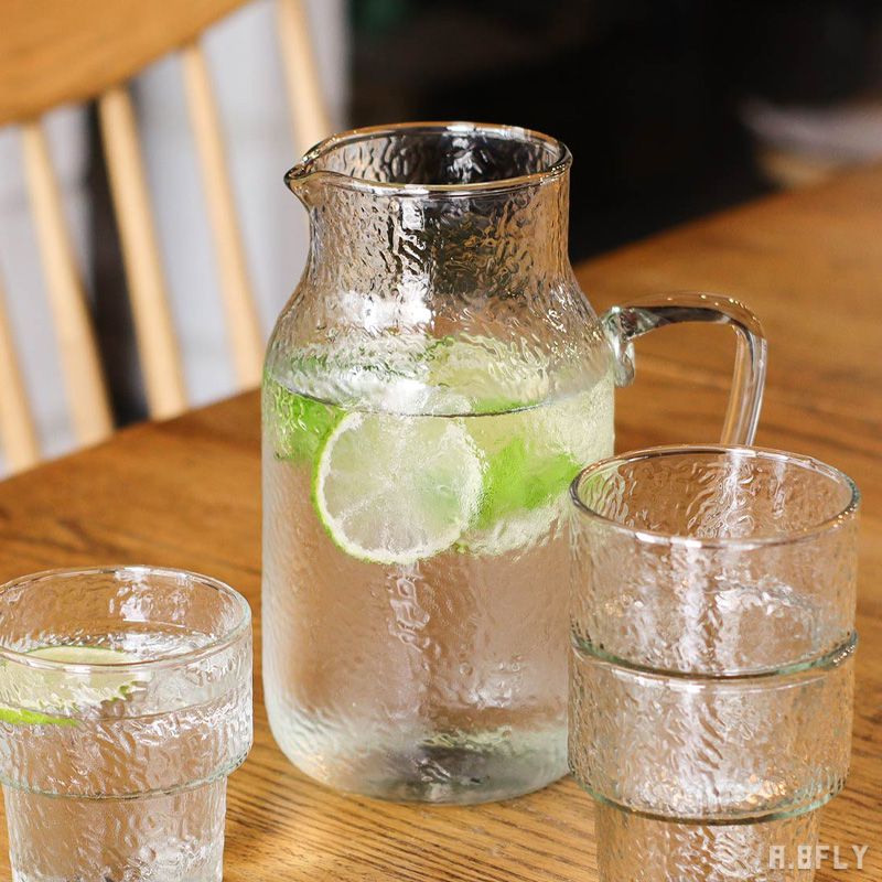 楽天市場】ガラスピッチャー 花瓶 水差し 硝子 1200ml ハンドメイド