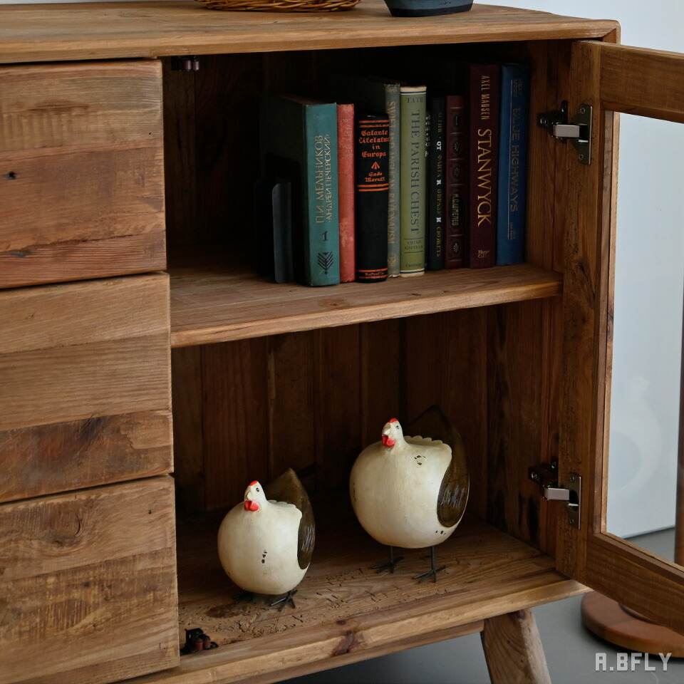 楽天市場】サイドボード 棚 古材 キャビネット 飾り棚 用箪笥 引き出し