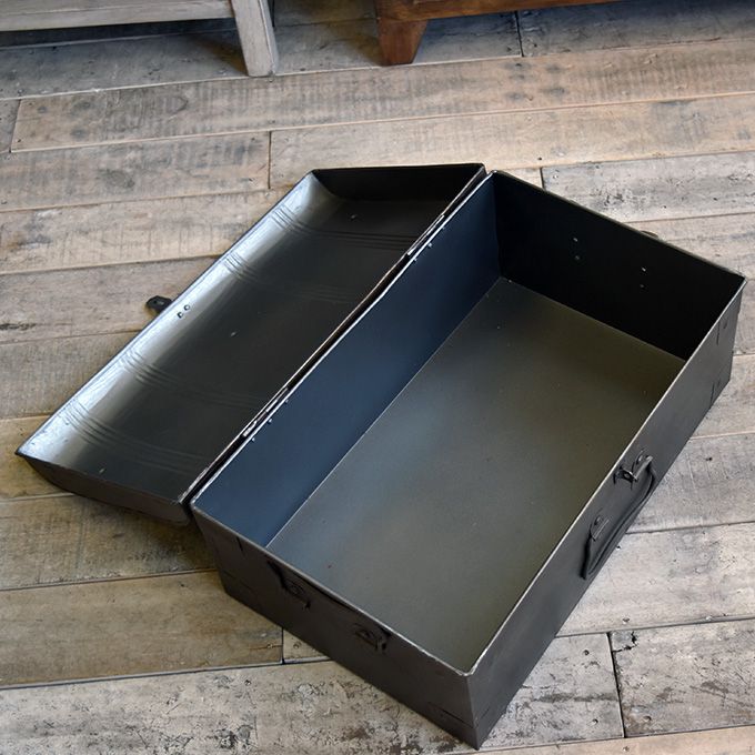 楽天市場】ツールボックス 箱 工具入れ アンティーク 蓋付きボックス