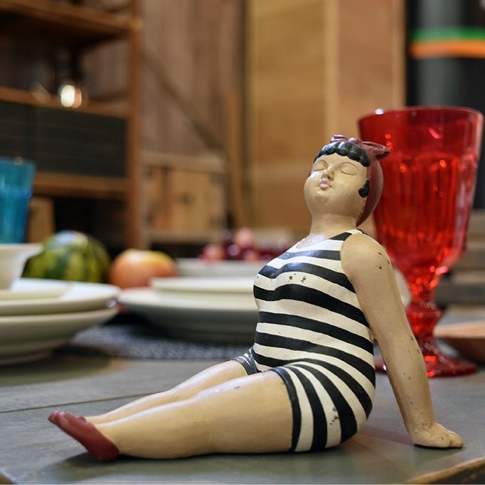 ビーチマダム 木製 白黒ストライプ アンティーク 楽天市場】【最大6,000円クーポン配布中】【FUDGE 2018年6月号掲載