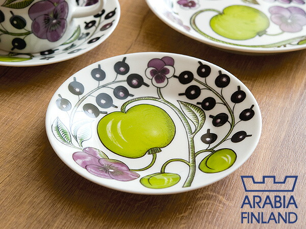 楽天市場】アラビア パラティッシ パープル プレート 16.5cm 8984