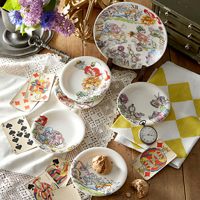 楽天市場】Disney ディズニー ふしぎの国のアリス 小皿 5枚 セット D