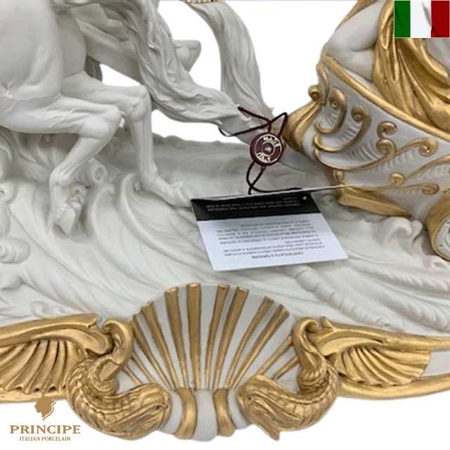 楽天市場】チャリオット 置物 馬車 女神 principe プリンシペ 陶人形