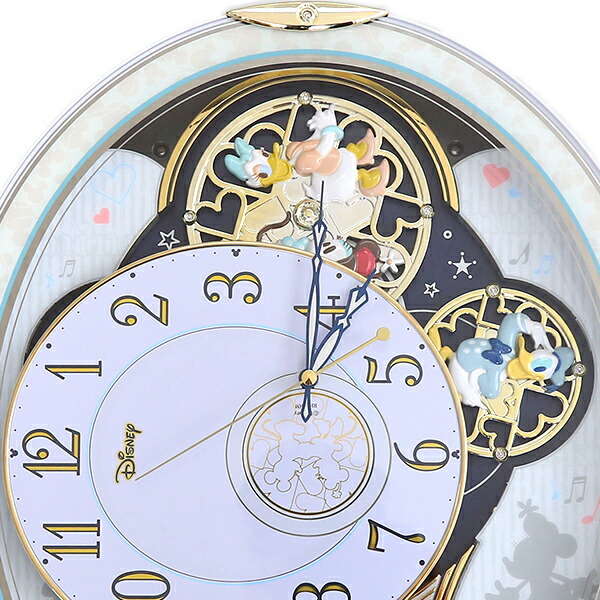 楽天市場】W37.9×D8.5×H45.7cm からくり時計 28曲の選べるオーロラ