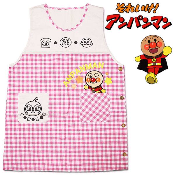 楽天市場】それいけ！アンパンマン 大人用エプロン ピンク レディース