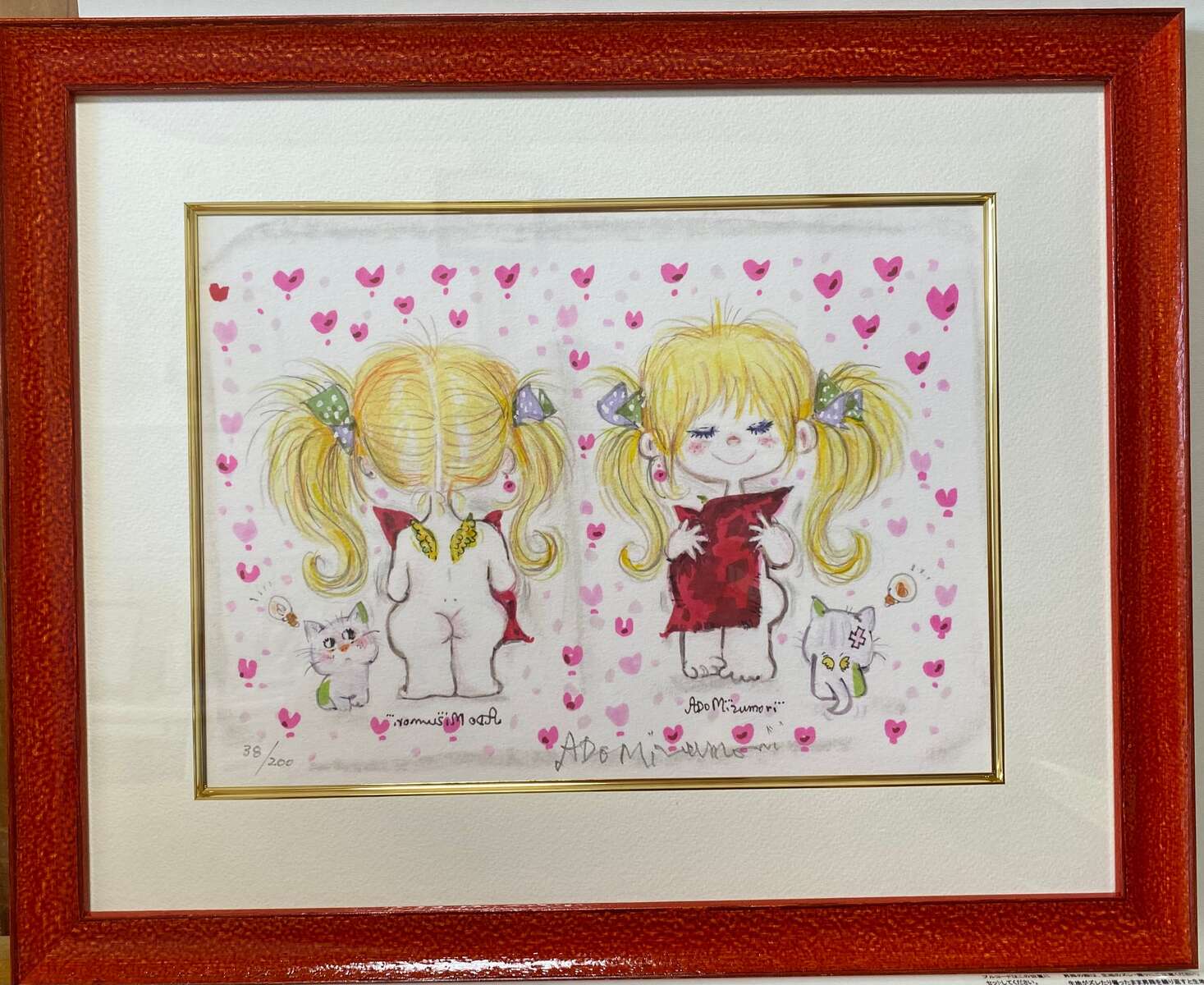 楽天市場】水森亜土アート作品 デジタルリトグラフ亜土ちゃんの直筆